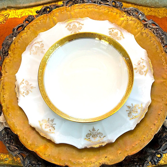 EUC- Lot of 4 Rare GDA France Haviland Limoges Calvados Berry Bowls - Picture 6 of 8